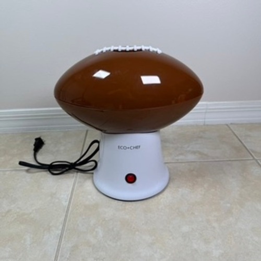 Eco+Chef Popcorn Maker Brown Like New Football Hot Air EC-FBPM